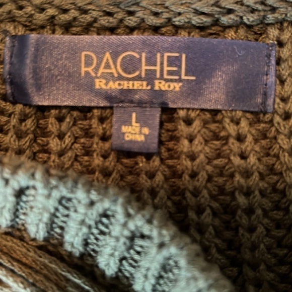NWT Rachel Roy Women’s Green Sweater Size Large - Picture 7 of 8